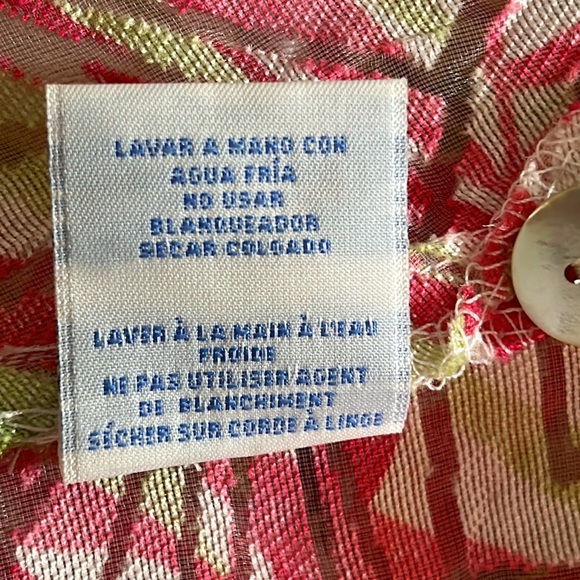 Lash Lane Woman’s Sheer Breezy Floral Print Top - Picture 7 of 7